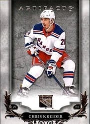 2018-19 Upper Deck Artifacts Base Set Chris Kreider #19 card