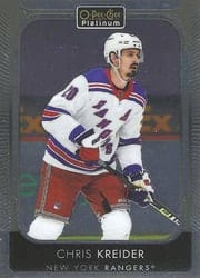 2021-22 O-Pee-Chee Platinum Base Set Chris Kreider #41 card
