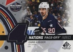 2025-26 SP Game Used 2025 4 Nations Face-Off Fabrics Chris Kreider #4N-CK card