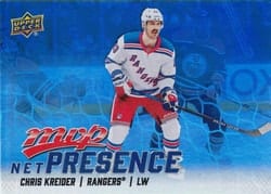 2025-26 Upper Deck MVP Net Presence Chris Kreider #NP-20 card