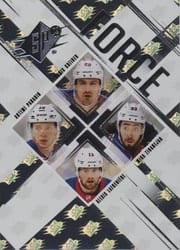 2024-25 SPx Force Chris Kreider/Artemi Panarin/Mika Zibanejad/Alexis Lafreniere #SF-KPZL card