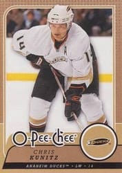 2008-09 O-Pee-Chee Base Set Chris Kunitz #136 card