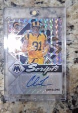 2022 Panini Mosaic Scripts Chris Long #S-CL card