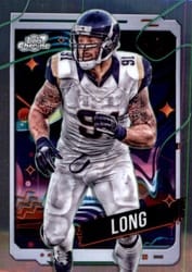 2024 Topps Chrome Cosmic Base Set Chris Long #50 card
