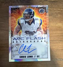 2024 Topps Resurgence Arc Flash Autographs Chris Long #AFA-CL card