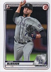 2020 Bowman Draft Base Set Chris McMahon #BD-43 card