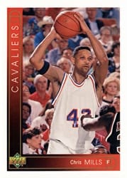 1993-94 Upper Deck Base Set Chris Mills #160 card