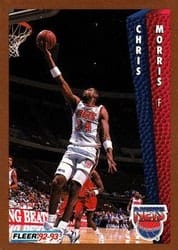 1992-93 Fleer Base Set Chris Morris #146 card