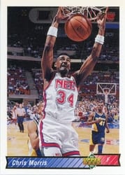 1992-93 Upper Deck Base Set Chris Morris #129 card