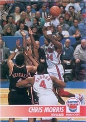1994-95 Hoops Base Set Chris Morris #136 card