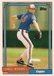 1992 Topps Base Set Chris Nabholz #32 card