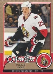 2008-09 O-Pee-Chee Base Set Chris Neil #320 card