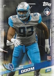 2019 Topps AAF Base Set Chris Odom #160 card