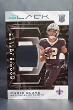 2022 Panini Black Rookie Influx Memorabilia Chris Olave #RIM-COL card