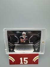 2022 Panini Black Rookie Signature Materials Chris Olave #RSM-COL card
