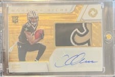 2022 Panini Gold Standard Nouveau Riche Patch Autograph Chris Olave #NRP-COL card