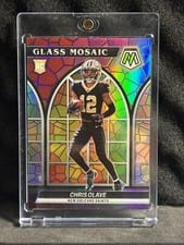 2022 Panini Mosaic Glass Mosaic Chris Olave #GM-28 card