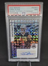 2022 Panini Mosaic Rookie Autographs Mosaic Chris Olave #RAM-CO card