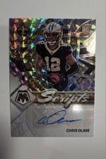 2022 Panini Mosaic Rookie Scripts Chris Olave #RS-CO card