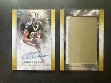 2022 Panini Origins Rookie Booklet Patch Auto Chris Olave #BPA-COL card