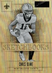 2022 Panini Playbook Sketchbooks Chris Olave #25 card