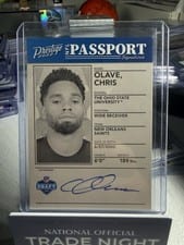 2022 Panini Prestige NFL Passport Signatures Chris Olave #NPS-CO card