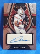 2022 Panini Select Draft Picks Rookie Signatures Chris Olave #RS-COL card