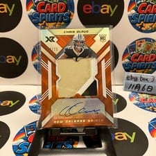 2022 Panini XR Rookie Swatch Autographs Chris Olave #RSA-CO card