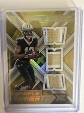 2022 Panini XR Rookie Triple Threats Materials Chris Olave #RTT-CO