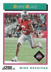 2022 Score 1992 Throwback Rookie Chris Olave #TB10 card