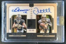 2024 Panini One Plus One Signatures Chris Olave/Joe Horn #196 card