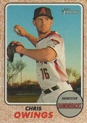 2017 Topps Heritage Base Set Chris Owings #273 card