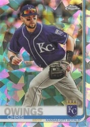 2019 Topps Chrome Sapphire Edition Base Set Chris Owings #548 card