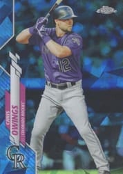 2020 Topps Chrome Update Sapphire Edition Base Set Chris Owings #U-11 card