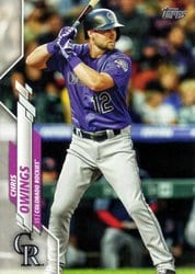 2020 Topps Update Base Set Chris Owings #U-11 card