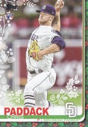 2019 Topps Holiday Base Set Chris Paddack #HW181 card