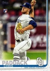 2019 Topps Update Base Set Chris Paddack #US263 card