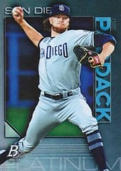 2020 Bowman Platinum Base Set Chris Paddack #17 card