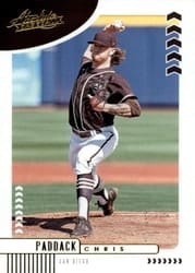 2020 Panini Absolute Base Set Chris Paddack #80 card