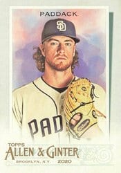2020 Topps Allen & Ginter Base Set Chris Paddack #212 card