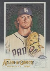 2020 Topps Allen & Ginter Chrome Base Set Chris Paddack #212 card