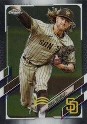 2021 Topps Chrome Base Set Chris Paddack #78 card