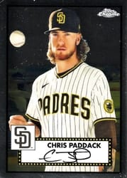 2021 Topps Chrome Platinum Anniversary Base Set Chris Paddack #313 card