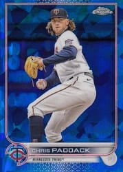 2022 Topps Chrome Update Sapphire Edition Base Set Chris Paddack #US75 card
