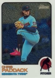 2022 Topps Heritage Chrome Chris Paddack #583 card