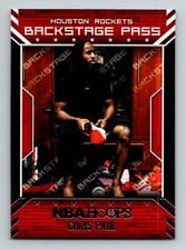 2018 Panini Hoops Backstage Pass Chris Paul #BSP-10 card
