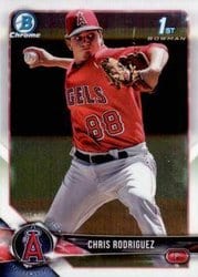 2018 Bowman Chrome Prospects Chris Rodriguez #BCP108 card
