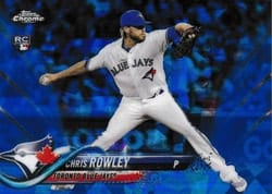 2018 Topps Chrome Sapphire Edition Base Set Chris Rowley #315 card