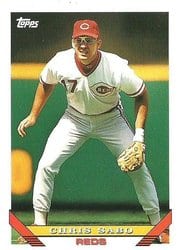1993 Topps Base Set Chris Sabo #245 card