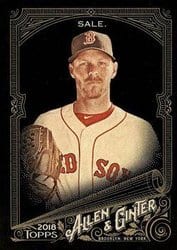 2018 Topps Allen & Ginter X Base Set Chris Sale #135 card